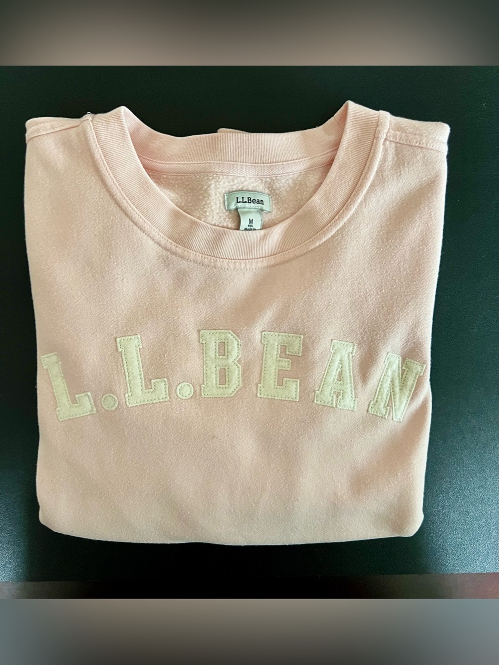 L.L. BEAN 1912 Heritage Logo Crewneck Powder Pink Sweatshirt - Picture 8 of 8